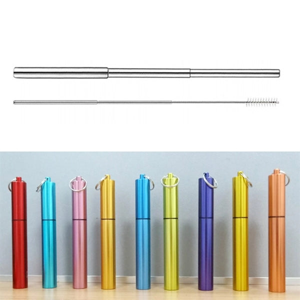 Telescopic Stainless Steel Travel Drinking Straws