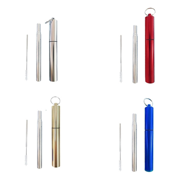 Telescopic Stainless Steel Travel Drinking Straws