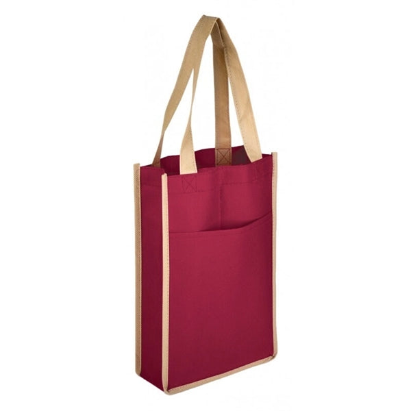 7" x 11" x 3" Two Bottle Non-Woven Wine Bags