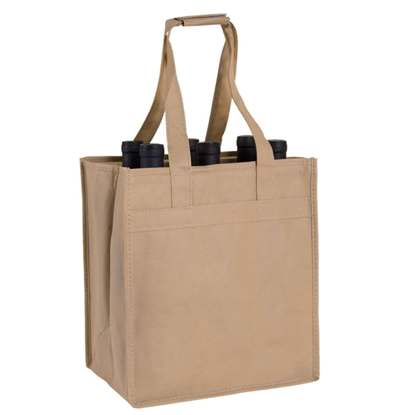Non-Woven 6 Bottle Wine Tote