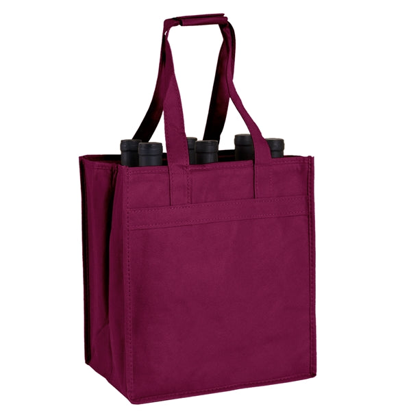 Non-Woven 6 Bottle Wine Tote