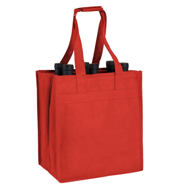 Non-Woven 6 Bottle Wine Tote