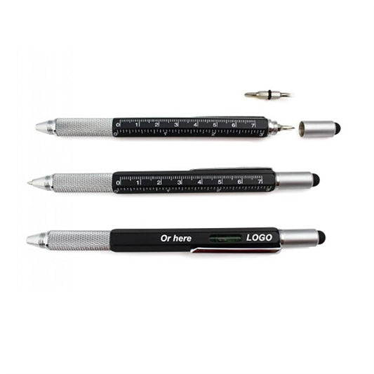 Multi- Tool Level Pen With Ruler Stylus Pen