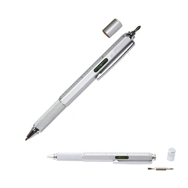 Plastic Level Pen Or Stylus Pen With Ruler And Screwdriver