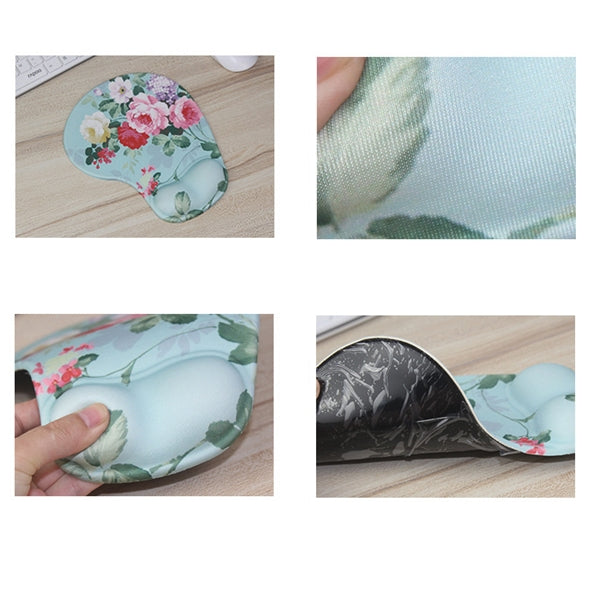 Silicone Mouse Pad W/ Gel Wrist Rest