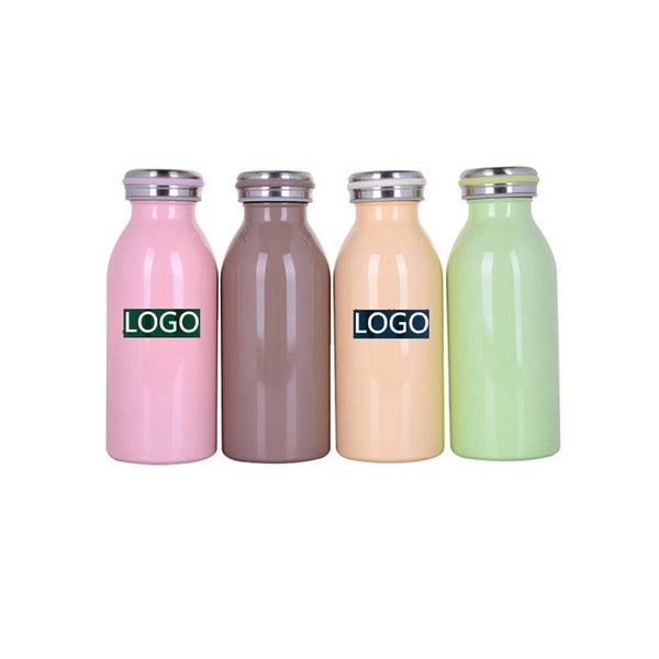 13 OZ Milk Bottle Shape Insulated Water Bottle