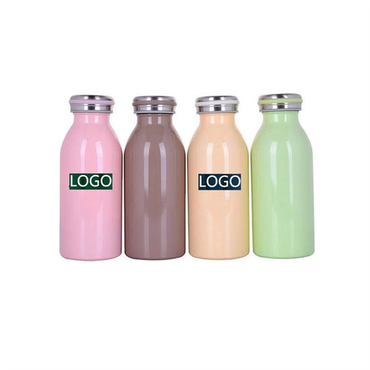 13 OZ Milk Bottle Shape Insulated Water Bottle