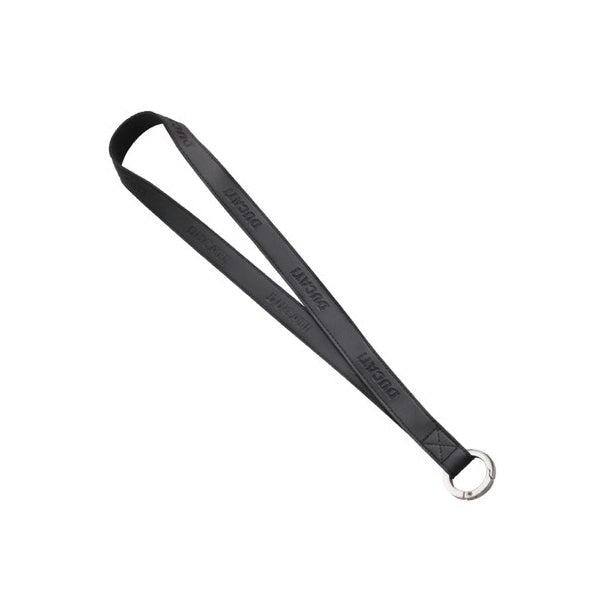 3/4" Import Faux Leather Lanyard with Clip Ring