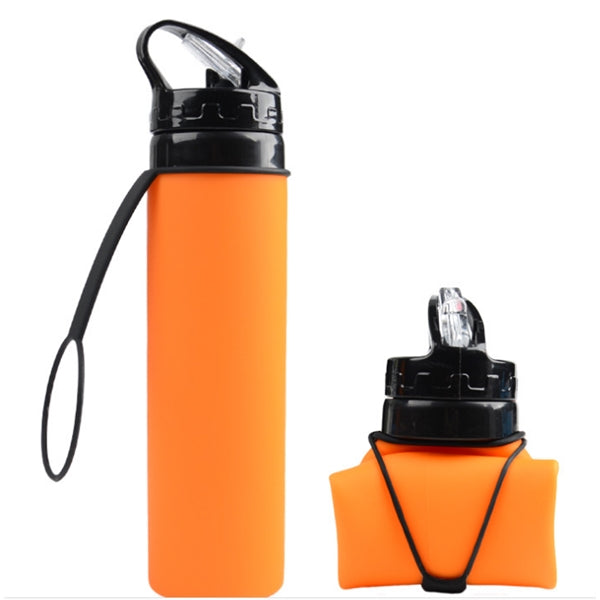 Hydrate Silicone Collapsible Sports Water Bottle 20 Oz