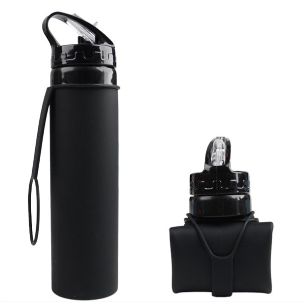 Hydrate Silicone Collapsible Sports Water Bottle 20 Oz