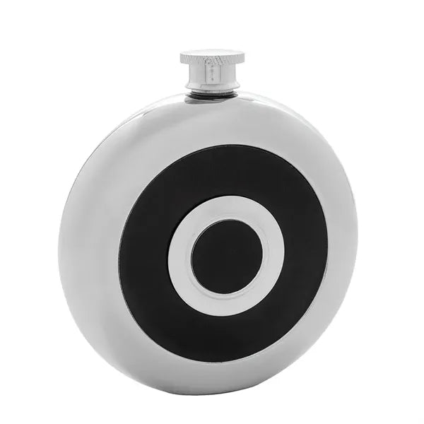 5oz Stainless Steel Hip Flask With Built-in Shot Glass