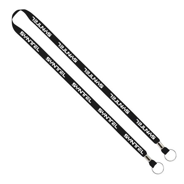 Import Rush 1/2" Polyester 2-Ended Lanyard with Crimps