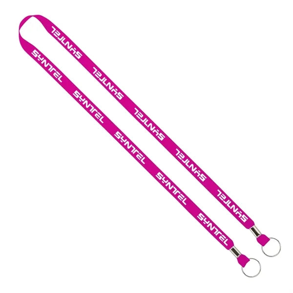 Import Rush 1/2" Polyester 2-Ended Lanyard with Crimps