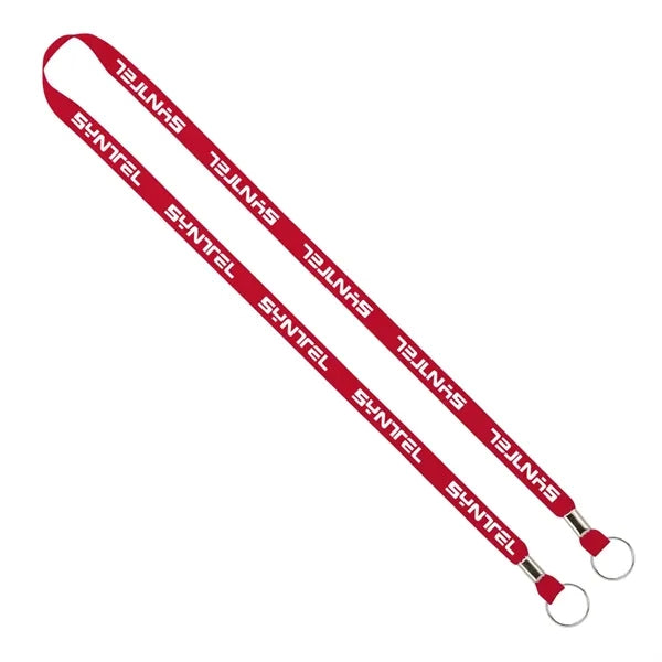 Import Rush 1/2" Polyester 2-Ended Lanyard with Crimps