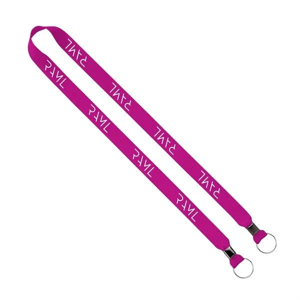 Import Rush 3/4" Polyester 2-Ended Lanyard with Crimps