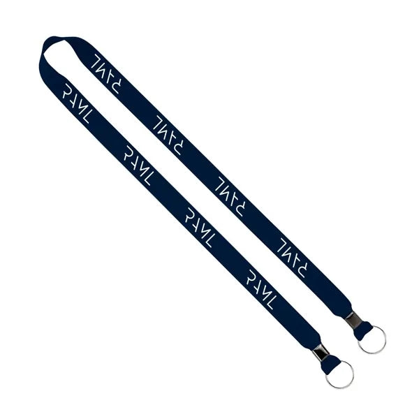 Import Rush 3/4" Polyester 2-Ended Lanyard with Crimps