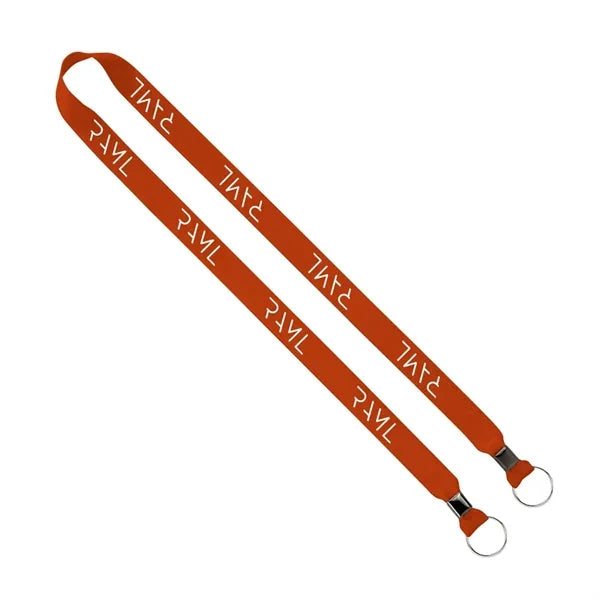 Import Rush 3/4" Polyester 2-Ended Lanyard with Crimps