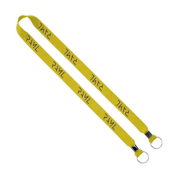 Import Rush 3/4" Polyester 2-Ended Lanyard with Crimps