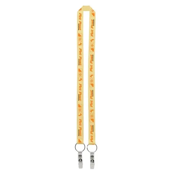 1" Dual LA-214 Sublimation Lanyard