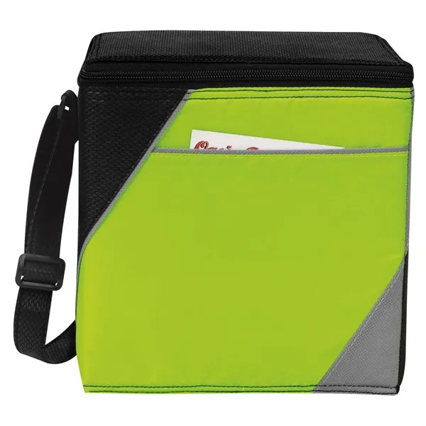 8 Pack Color Block Cooler Bag with Shoulder Strap