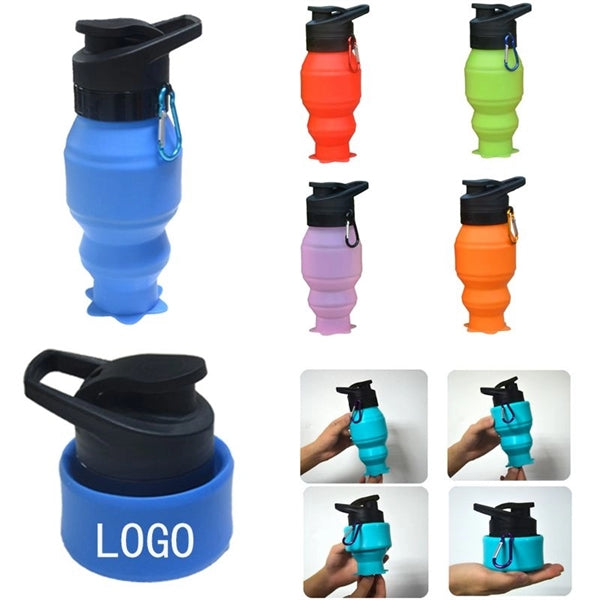 18 Oz Stretch Collapsible Travel Bottle