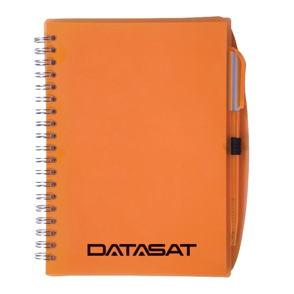 Color-Pro Spiral Unlined Notebook with Pen