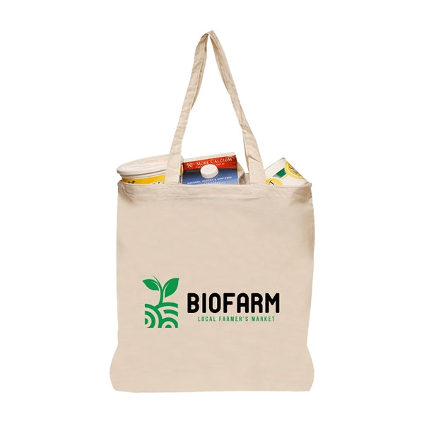 Nature Lover Natural Cotton Fiber Tote Bag (1 Color Imprint)