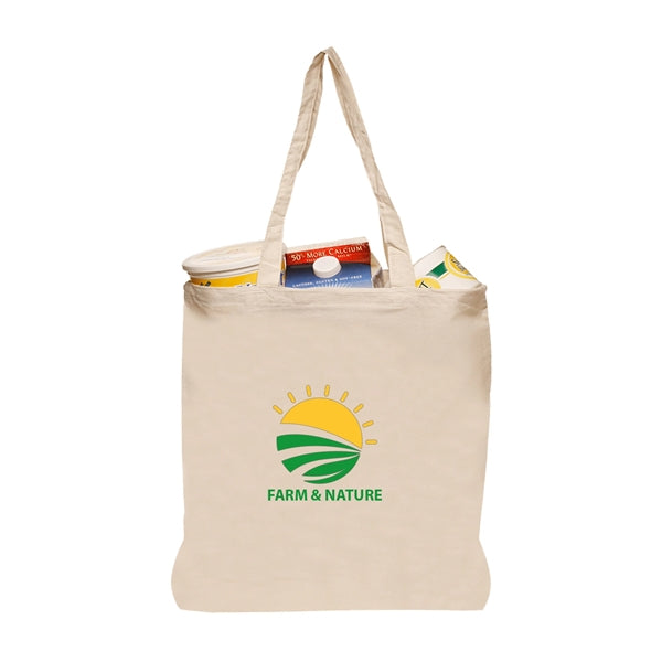 Nature Lover Natural Cotton Fiber Tote Bag (1 Color Imprint)