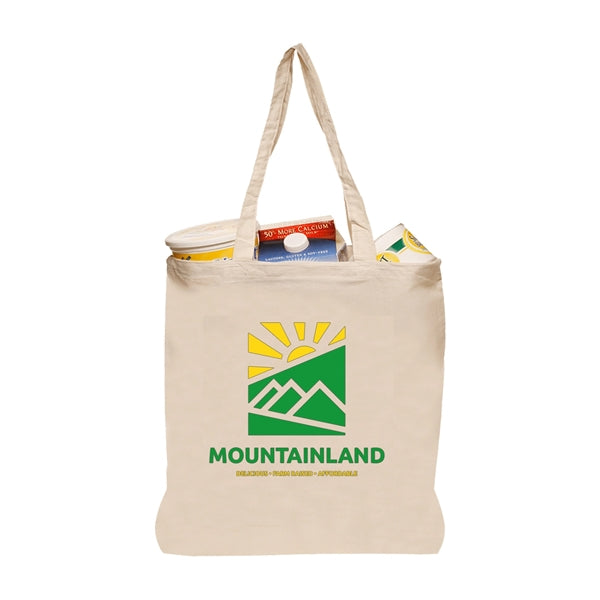 Nature Lover Natural Cotton Fiber Tote Bag (1 Color Imprint)
