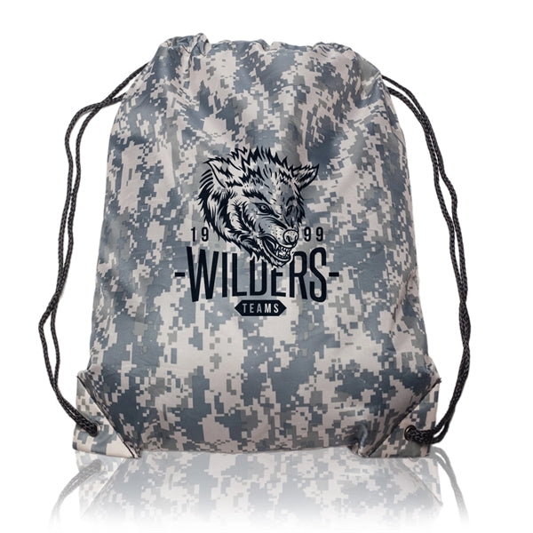 Go-Ez Polyester Drawstring Backpack (1 Color Imprint)