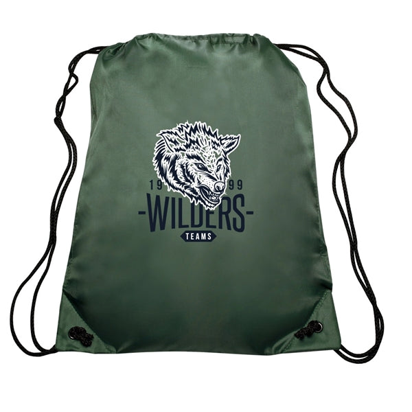 Go-Ez Polyester Drawstring Backpack (1 Color Imprint)