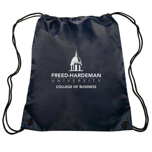 Go-Ez Polyester Drawstring Backpack (1 Color Imprint)