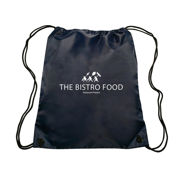 Go-Ez Polyester Drawstring Backpack (1 Color Imprint)