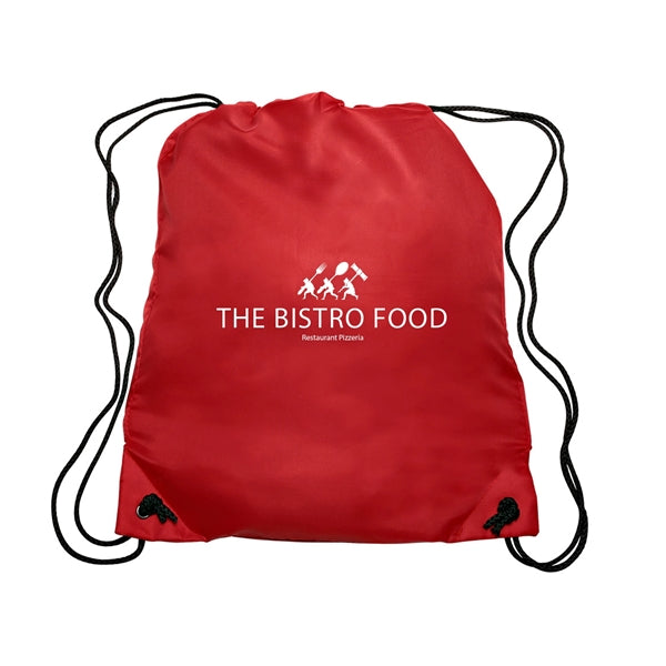 Go-Ez Polyester Drawstring Backpack (1 Color Imprint)