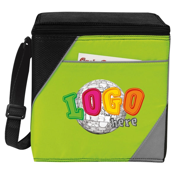 8 Pack Color Block Cooler Bag with Shoulder Strap