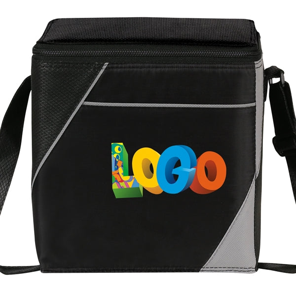 8 Pack Color Block Cooler Bag with Shoulder Strap