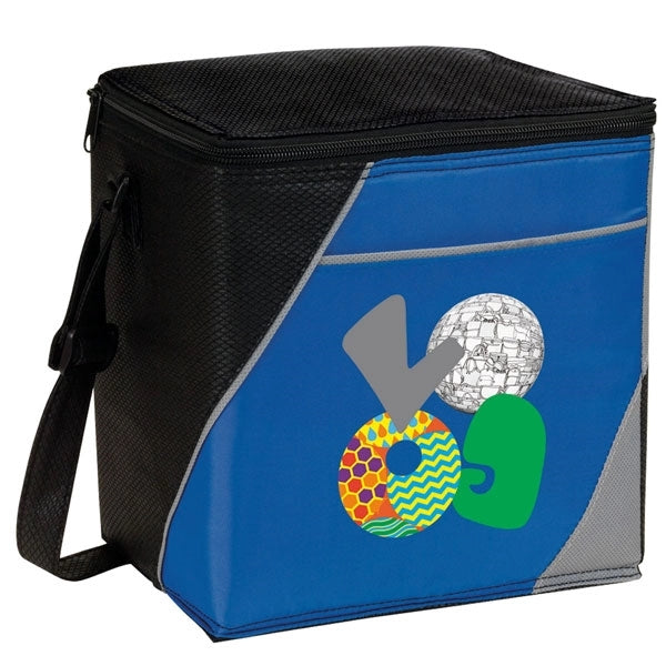 8 Pack Color Block Cooler Bag with Shoulder Strap