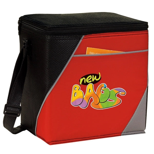 8 Pack Color Block Cooler Bag with Shoulder Strap