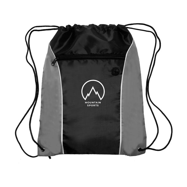 Color Flash Drawstring Backpack (1 Color Imprint)