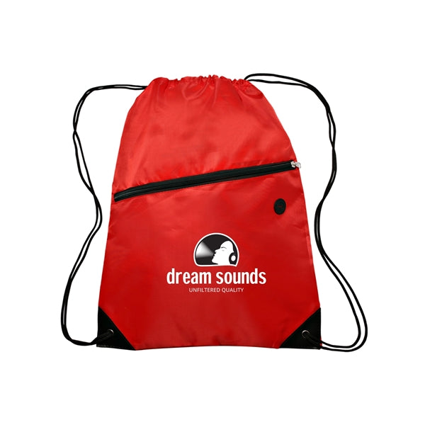 Globe Trotter Drawstring Backpack (1 Color Imprint)
