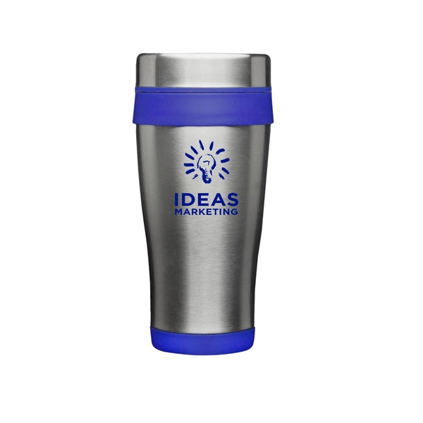 16 oz. Grab-n-Go Stainless Steel Mug (1 Color Imprint)