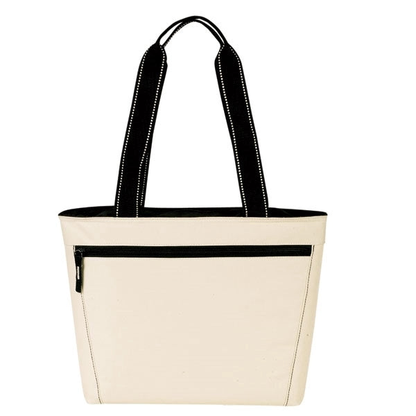 12 Can Insulated Cooler Tote Bag with Front Zipper Pocket