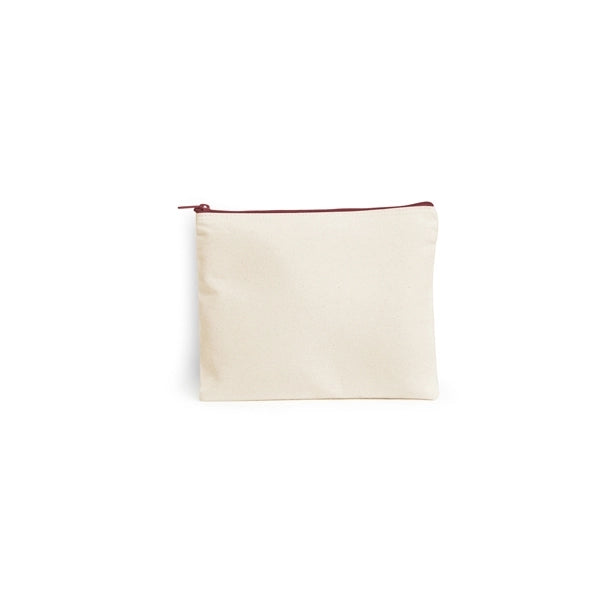 11" x 8.75" Large Zipper Cotton Pouch