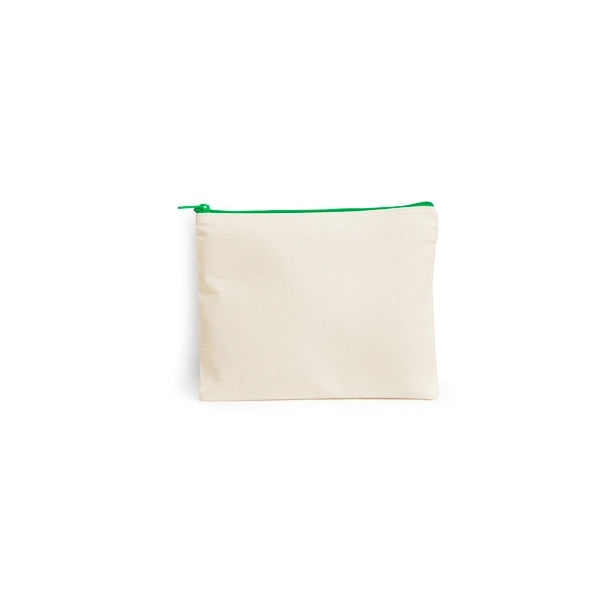 11" x 8.75" Large Zipper Cotton Pouch