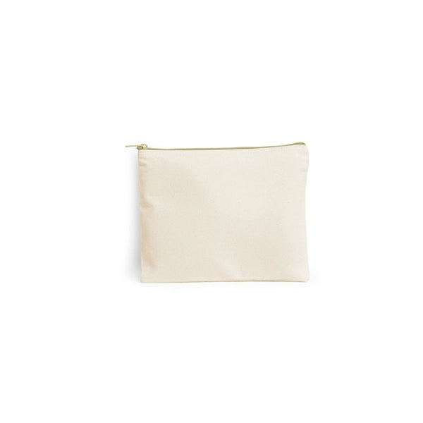 11" x 8.75" Large Zipper Cotton Pouch