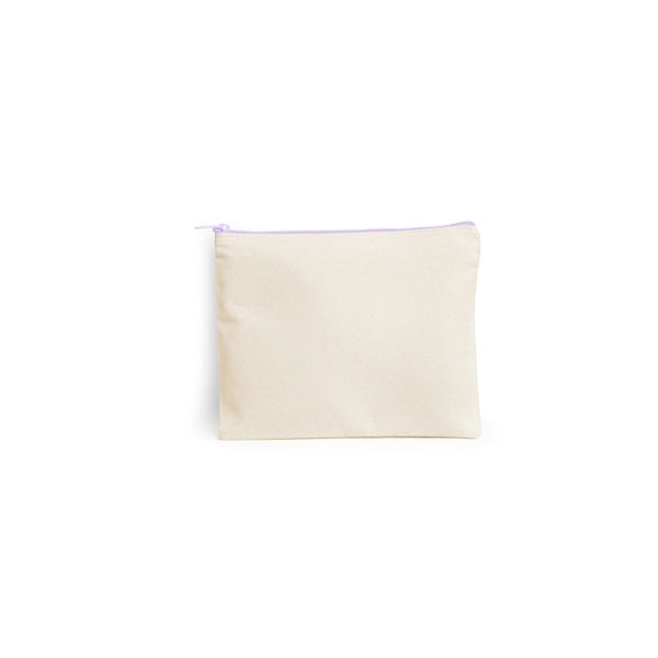 11" x 8.75" Large Zipper Cotton Pouch