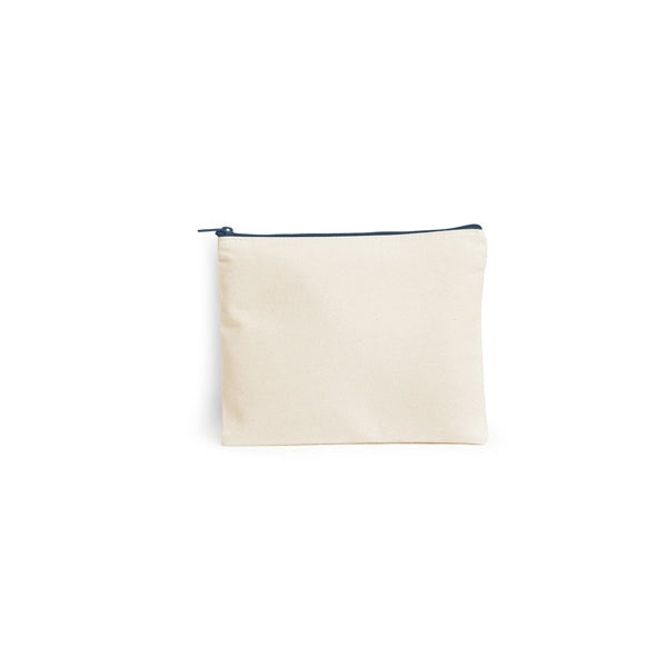 11" x 8.75" Large Zipper Cotton Pouch