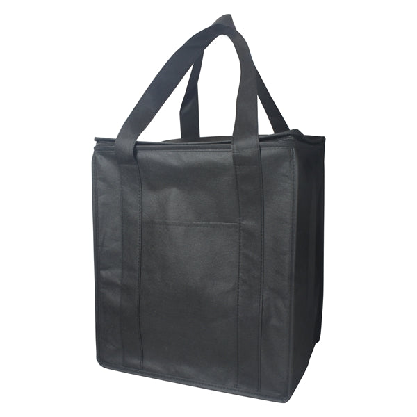 Cooler Tote Shopping Bag w/Zippered Flap