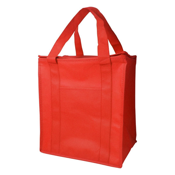 Cooler Tote Shopping Bag w/Zippered Flap