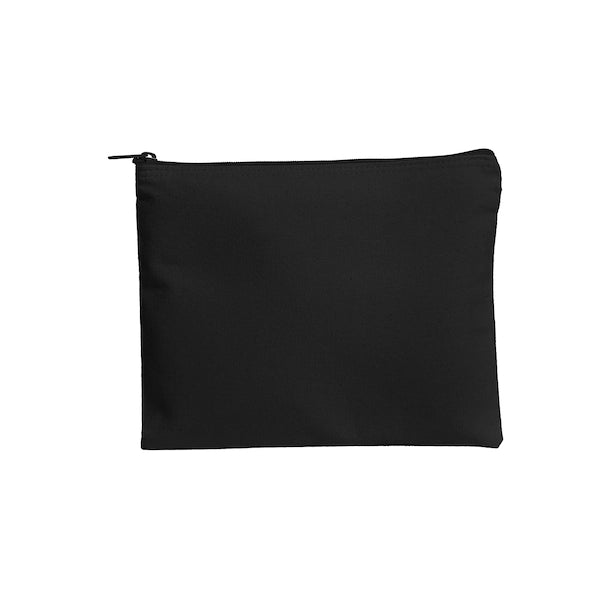 11" x 8.75" Large Colored Cotton Zipper Pouch